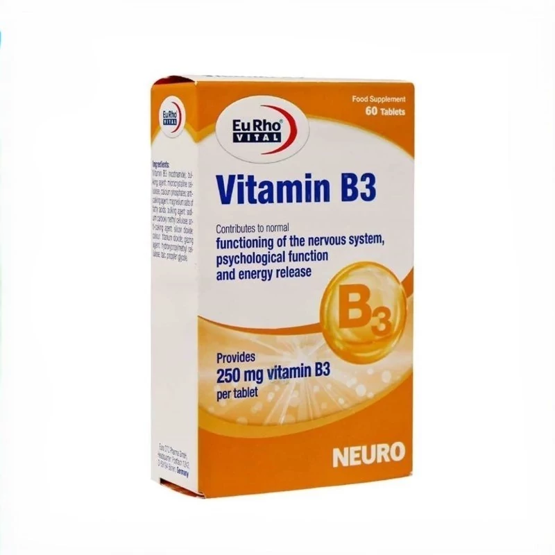 ویتامین B3 یوروویتال آلمان 60 عددی
